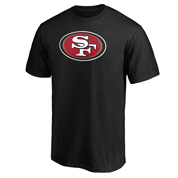 ファナティクス　NFL Tシャツ　プライマリーロゴ　49ers（ブラック）