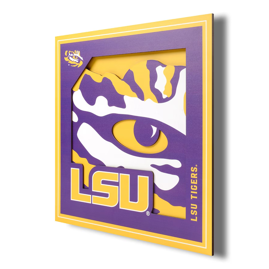 YouTheFan@NCAA 3D S WALL ART@LSU