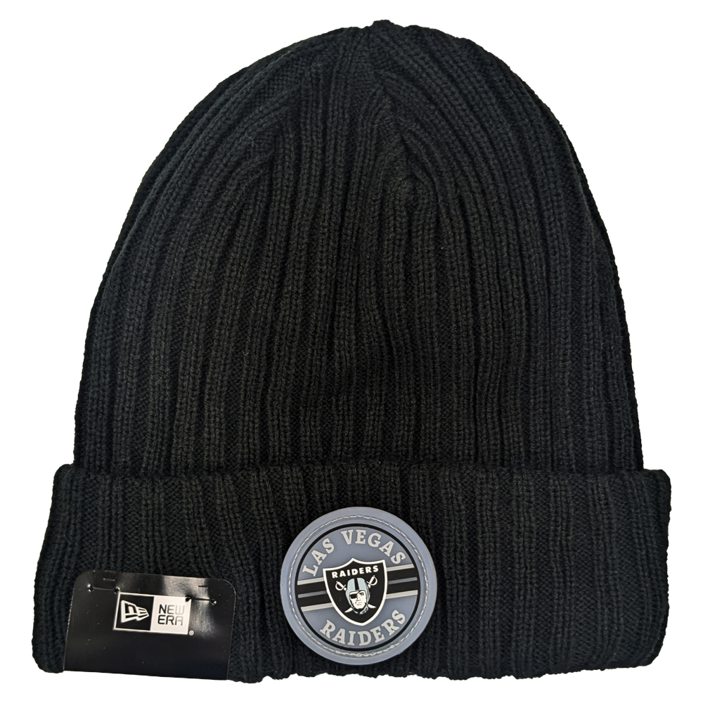 ニューエラ　NFL ニットキャップ PATCHED KNIT 2024　レイダース（ブラック）