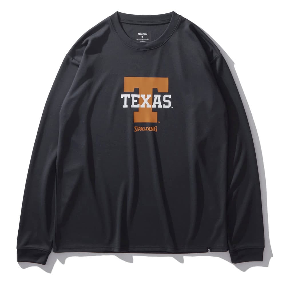 スポルディング ロングTシャツ テキサス T-ロゴ【SMT24133TX】ブラック
